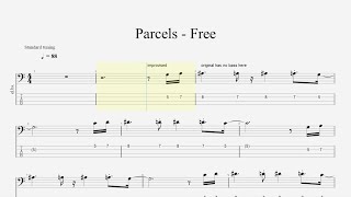 Parcels  Free Bass Tabs [upl. by Sicular]