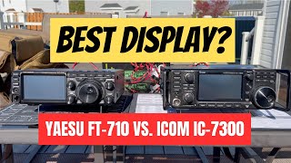 Yaesu 710 or ICOM 7300 Which has the better display [upl. by Croom502]