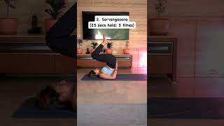 Yoga for Tailbone pain shorts fitness [upl. by Einnok171]