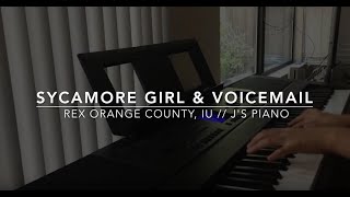 ROC amp IU  Sycamore Girl amp Voicemail piano cover by ear [upl. by Adna]