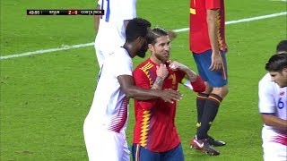 Sergio Ramos vs Costa Rica Home Friendly 11112017 1080i HD [upl. by Jessika]