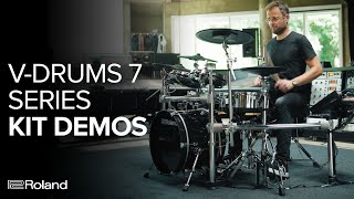 Roland VDrums 7 Series Kit Demos [upl. by Naashar]