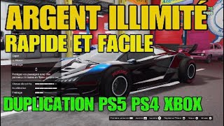 GLITCH ARGENT ILLIMITÉ PS4 PS5 XBOX DUPLICATION RAPIDE Gta 5 online [upl. by Arza27]