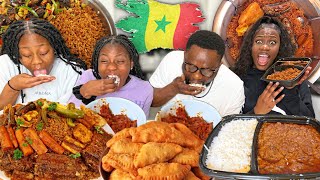 NIGERIANS 🇳🇬 Try The BEST SENEGALESE Food 🇸🇳 Whole Goat Stew Jollof rice  West African Food [upl. by Yaron]