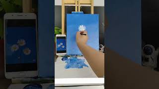 white daisy  Acrylic Painting art paiting flower [upl. by Madora]