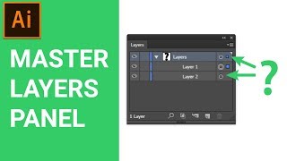 Master the Layers Panel in Adobe Illustrator CC Tutorial for Beginners [upl. by Garretson]