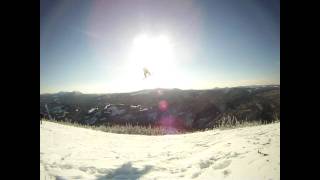 Snowkite freestylefreeride Gaspésie 2 [upl. by Yddur]