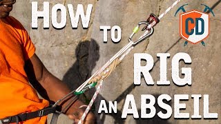 How To Set Up An Abseil  Climbing Daily Ep1545 [upl. by Monsour]