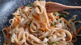 Rice Noodles Recipe  Indiehomekitchen shorts [upl. by Dodwell]