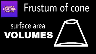 Frustum of cone ll class 10 ll cbse NCERT chapter 13 surface areas volumes [upl. by Nyllij]