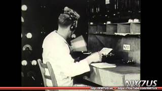 Vintage 1944 Radio Operator Training How to Send Morse Code CW by Hand [upl. by Amick72]