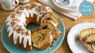 Невероятно Вкусный Кекс «Синнабон»  Cinnabon Bundt Cake  Tanya Shpilko [upl. by Suoirtemed]