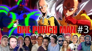 SAITAMA VS ASURA KABUTO🔥quotSaitamas Secretquot👊REACTION MASHUP One Punch Man Episode 3 S1 ワンパンマン [upl. by Leirraj]