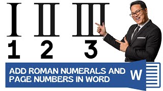 How to Insert Roman Numerals and Page Numbers in Word [upl. by Inattirb710]