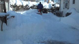 Ariens 7524 Snow Blower 13quot snow packed powder demo [upl. by Dyolf270]