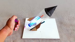 How to make rocket with plastic bottle  How to make bottle rocket  Science project [upl. by Meesaw]