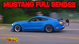 MUSTANGS GO CRAZY LEAVING JAX WAX CAR SHOW AT MUSTANG WEEK 2024 [upl. by Airamesor357]