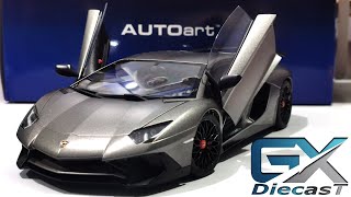 118 AUTOart LAMBORGHINI AVENTADOR LP7504 SV MattGrey [upl. by Karwan607]