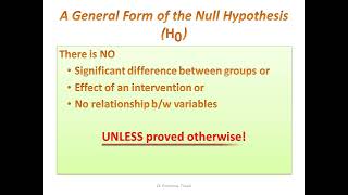 Null Hypothesis explained in simple terms [upl. by Cirded687]