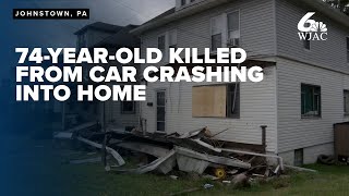 74yearold man killed in car crash damaging home [upl. by Germain501]