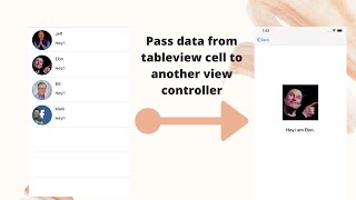 Pass data from tableview cell to another view controller  Swift 5 [upl. by Ranice661]