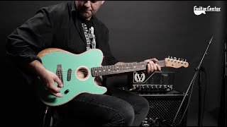 Fender Acoustasonic Player Telecaster SFM  TV Guitar Center [upl. by Ennirok]