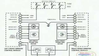 Power Window Wiring Diagram 1 [upl. by Nahttam658]