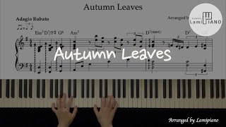 Autumn Leaves  Swing Jazz  Solo Piano  Sheet Music [upl. by Watts]