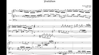 Nicolaus Bruhns  Prelude and Fugue in G Major w score [upl. by Heber]