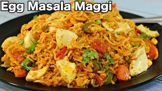 Egg Masala Maggi Recipe  Street Style Egg Maggi  Easy Recipe [upl. by Nitsej]