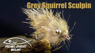 Grey Squirrel Sculpin  streamer and saltwater fly tying [upl. by Checani]