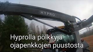 Pellon ojan pientareilta energiapuuta Hyprolla [upl. by Kirst407]