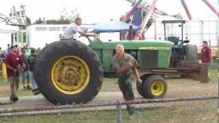 The excitement of a full pull   John Deere 4320 [upl. by Jemima847]