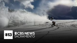 SierraatTahoe gearing up to reopen as storms bring fresh snow [upl. by Dnomaid]