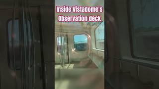 Inside Vistadome coach observation deck [upl. by Maida]