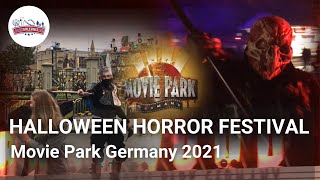 Movie Park Germany Halloween Horror Festival 2021  Street Entertainment bei Tag amp Nacht [upl. by Trula296]