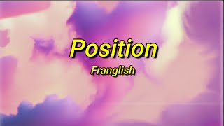 Franglish  Position sped uptiktok Paroles  je réfléchis jy pense jy pense [upl. by Ssac]