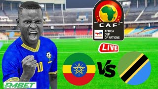 🚨LIVE  ETHIOPIA 0 VS 2 TANZANIA KIVUMBI LEO SAMATA MSUVA KAPOMBE  FEITOTO NDANI [upl. by Gerg975]