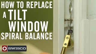 How to Replace a Tilt Window Spiral Balance [upl. by Adnopoz]