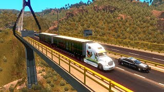 De Mazatlan a Durango por Tuneles y Puente Baluarte  Freightliner Columbia Doble Remolque Jarritos [upl. by Teufert915]