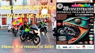 39 CONCENTRACIÓN INVERNAL VILLA DE ROTA motos VUELTA TURÍSTICA motor rota 03022024 [upl. by Artaed]