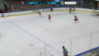 Bruins goal by Vierling NJD 2 BOS 2 [upl. by Eiroc]