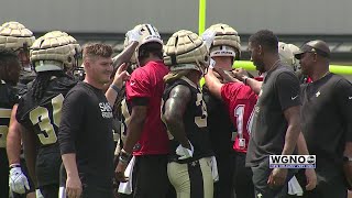 Highlights Saints offense conclude minicamp in Metairie on Thursday June 15 [upl. by Mildrid896]