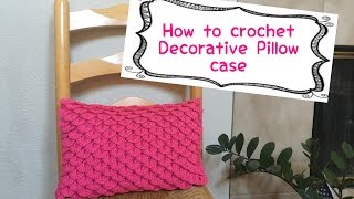 How to crochet decorative pillow case [upl. by Llennahc710]