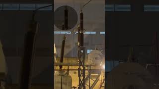 High Voltage Bushing Sound 230kV Transformer btgkhmer [upl. by Sawtelle]