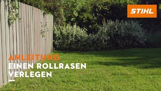 Anleitung einen Rollrasen verlegen [upl. by Seve]