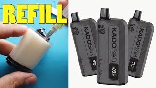 KADOBAR Vintage Edition Open Refill vape Rechargeable disposable cigarette Multiple Use disassemble [upl. by Erund]