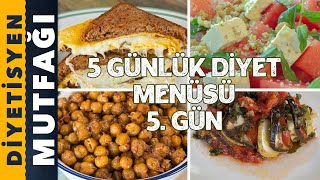 5 GÜNLÜK DİYET MENÜSÜ  5 GÜN  Diyetisyen Andaç Yeşilyurt [upl. by Siraved13]