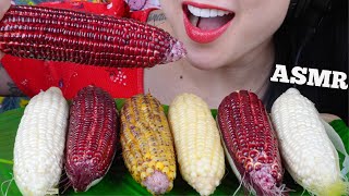 ASMR RAW SWEET HOKKAIDO MILK CORN SATISFYING CRUNCHY EATING SOUNDS NO TALKING  SASASMR [upl. by Sinylg]