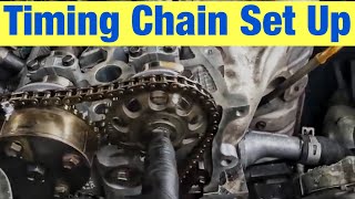 How To Correctly Set Up The Timing Chain And Cams On A Toyota 24 L Engine [upl. by Erdried]